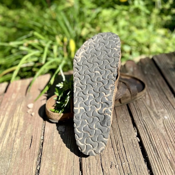 Birkenstock Lugano Tobacco Leather Sandal 44/11 - Picture 4 of 5